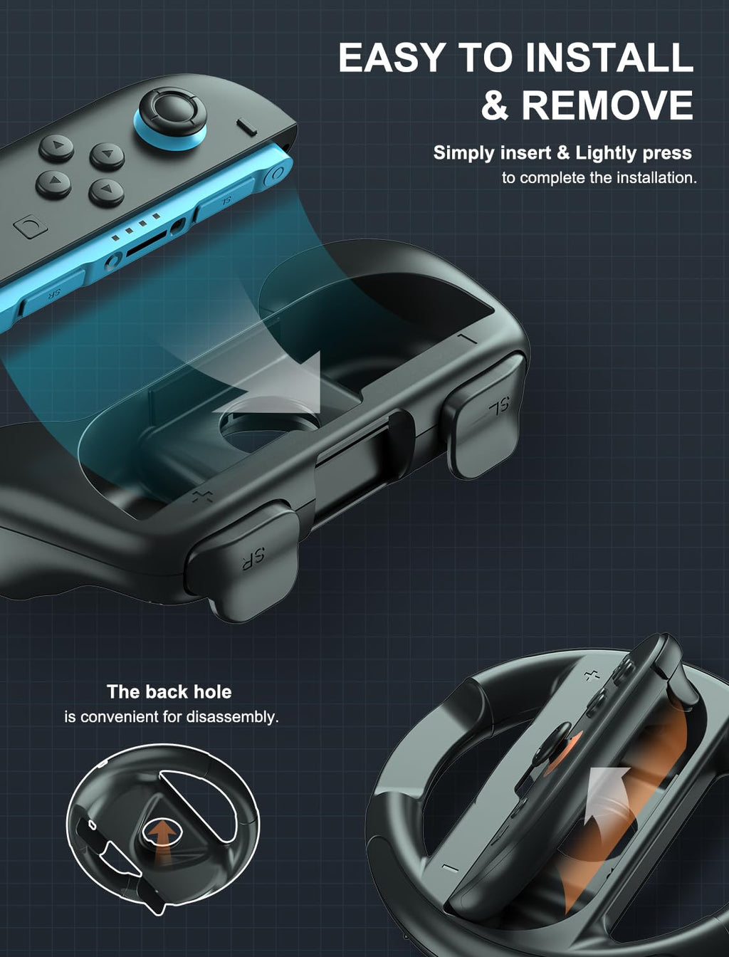 Joy-Con Grips & Steering Wheels Bundle O208372