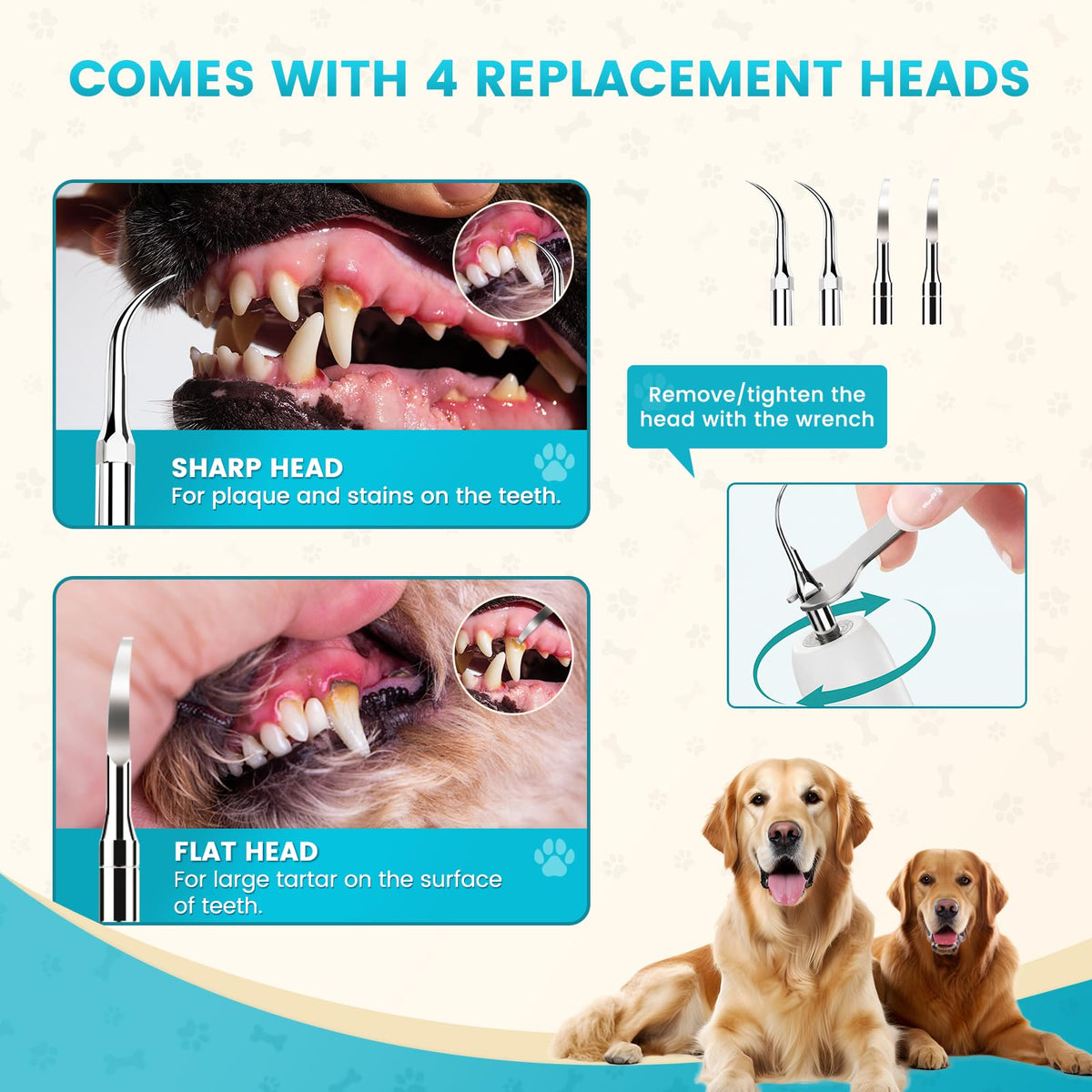 Dog Ultrasonic Tooth Cleaner with LED Light Q830