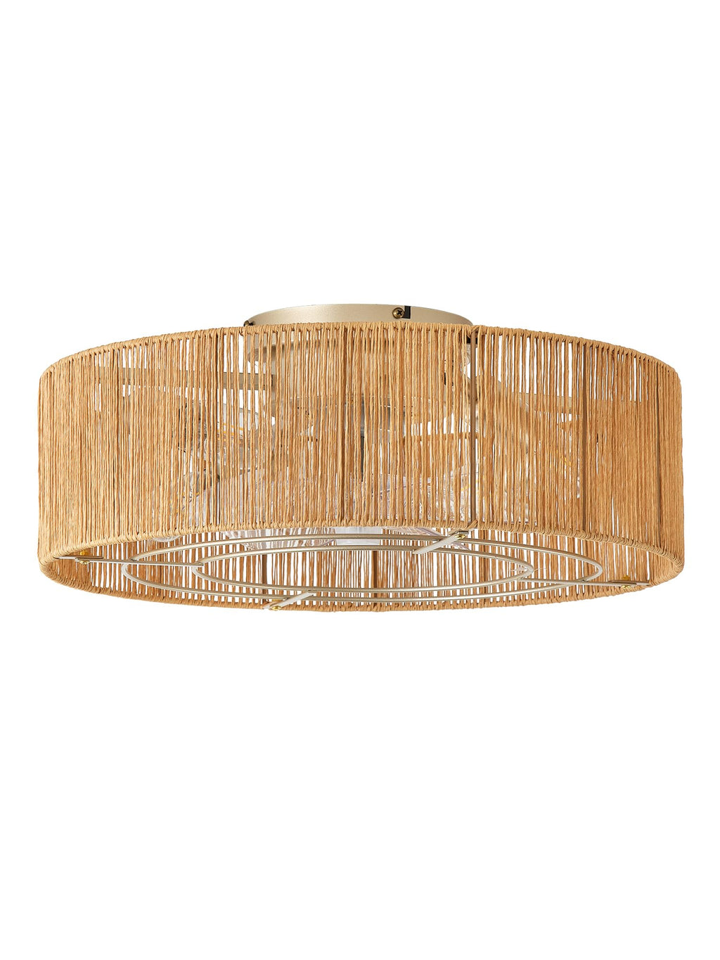 20" Rattan Ceiling Fan with Lights T456
