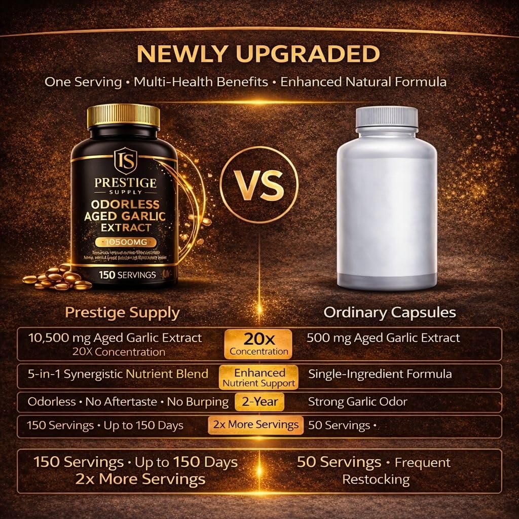 Aged Garlic Extract with Magnesium Chromium B1 & B9 300 Capsules B933653