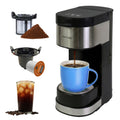 Single Serve Coffee Maker 6–12 Oz Black F1028