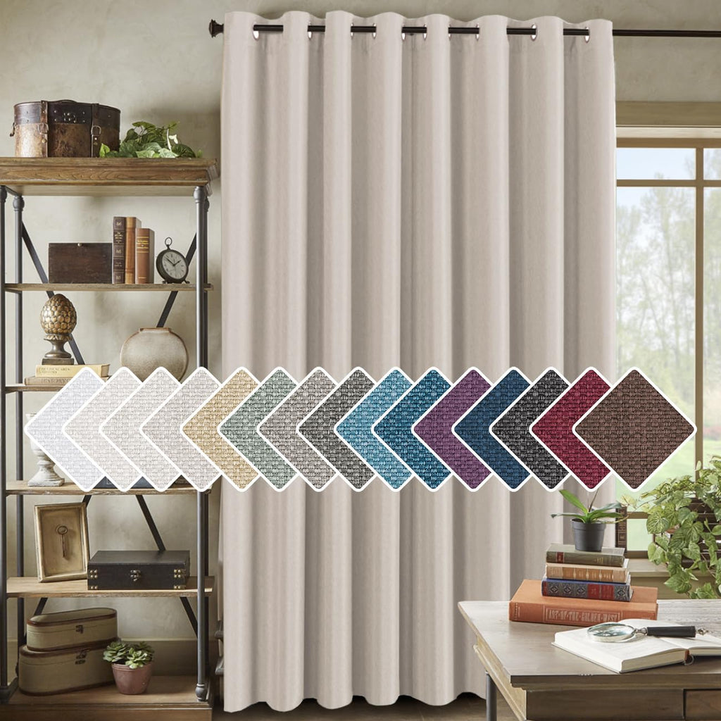 Polyester Room Darkening Blackout Curtain 100 x 84 Inches U4154