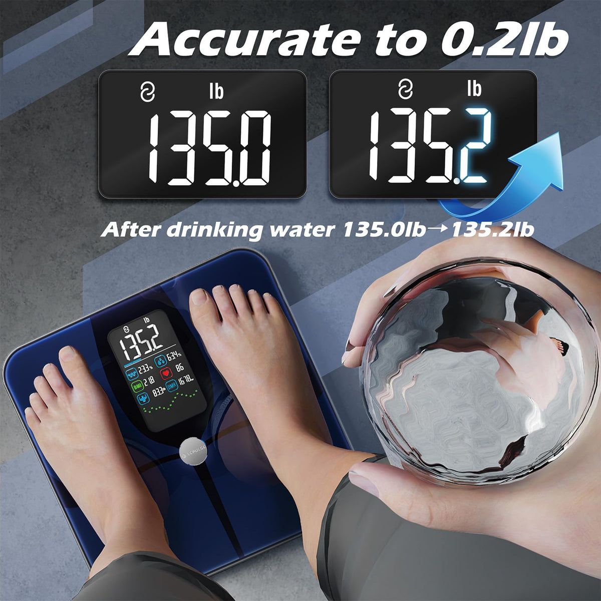 Smart Weight Scale with BMI Body Fat Muscle Mass X7178