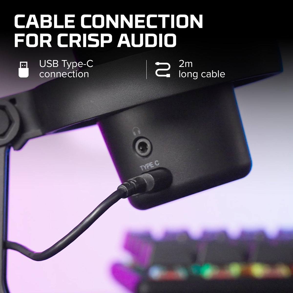 USB Condenser Microphone with Shock Mount O45370