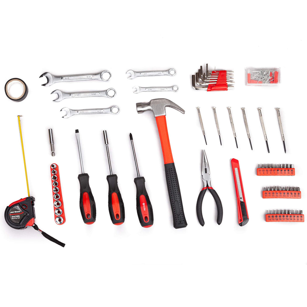 148-Piece Household Tool Set with Plastic Toolbox I93539