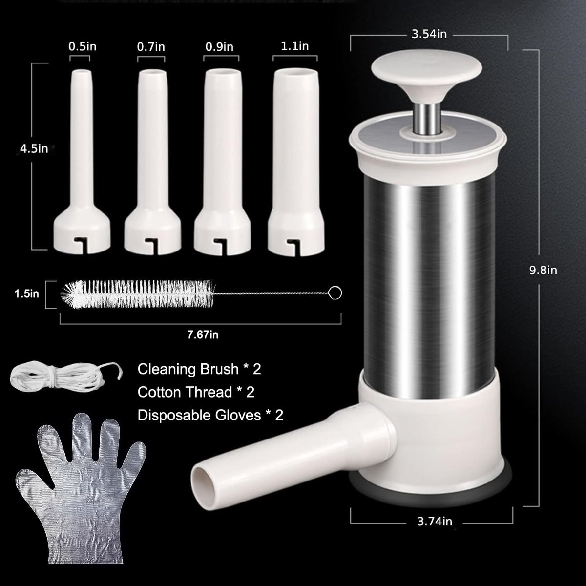 Sausage Stuffer Machine with 4 Stuffing Tubes D650990