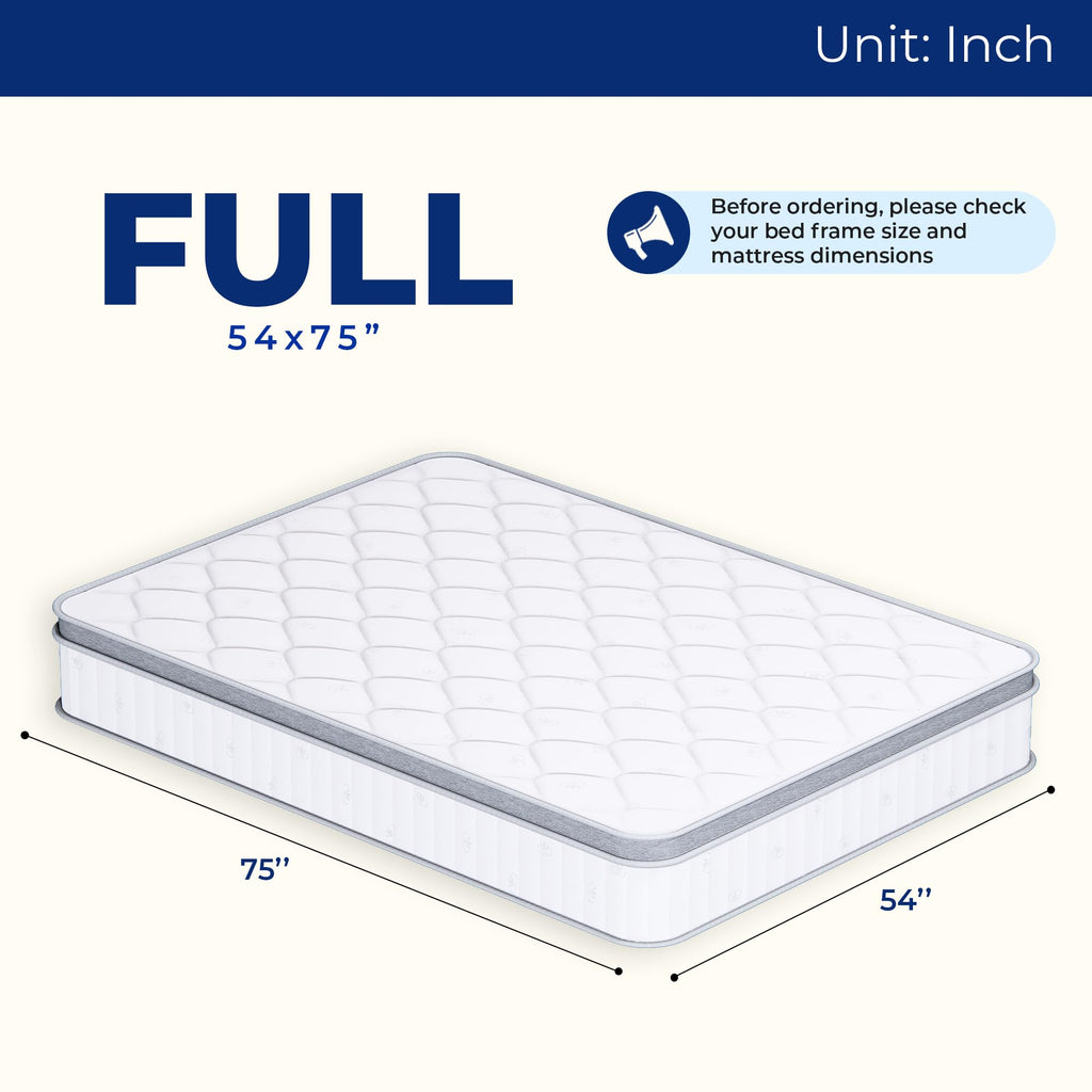 Full Size 10 Inch Hybrid Pocket Spring Mattress I100403