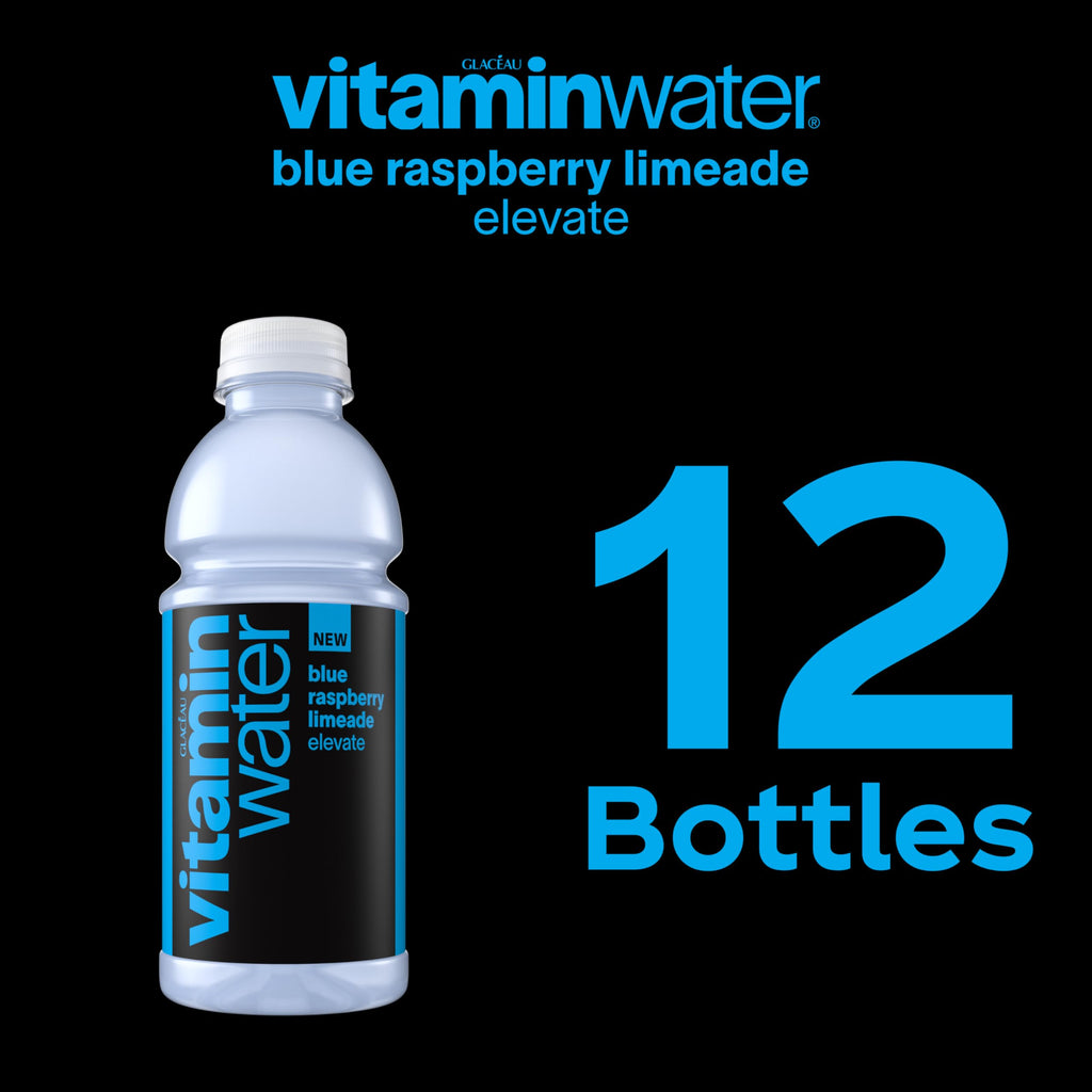 Blue Raspberry Limeade Nutrient Enhanced Water Beverage 20 oz 12 pack W653