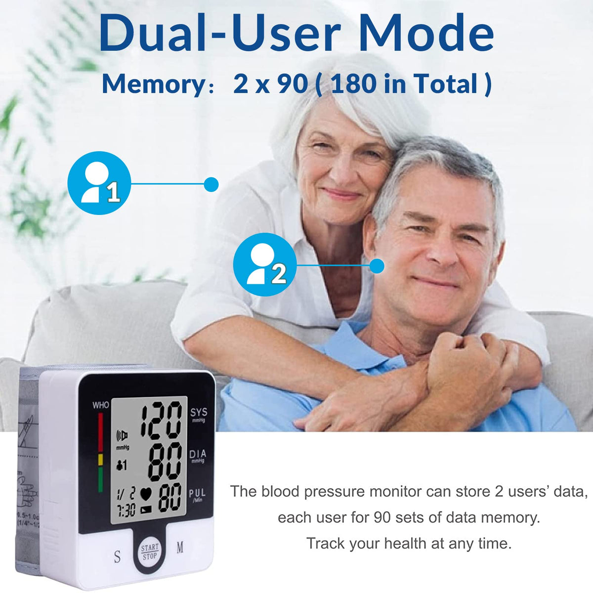 Automatic Talking Wrist Blood Pressure Monitor G208700