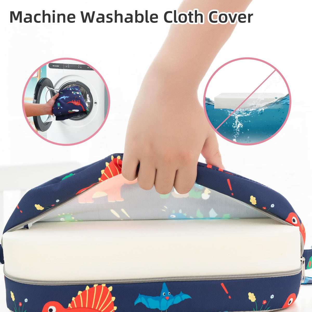 Portable Kids Booster Seat with Safety Buckles G183