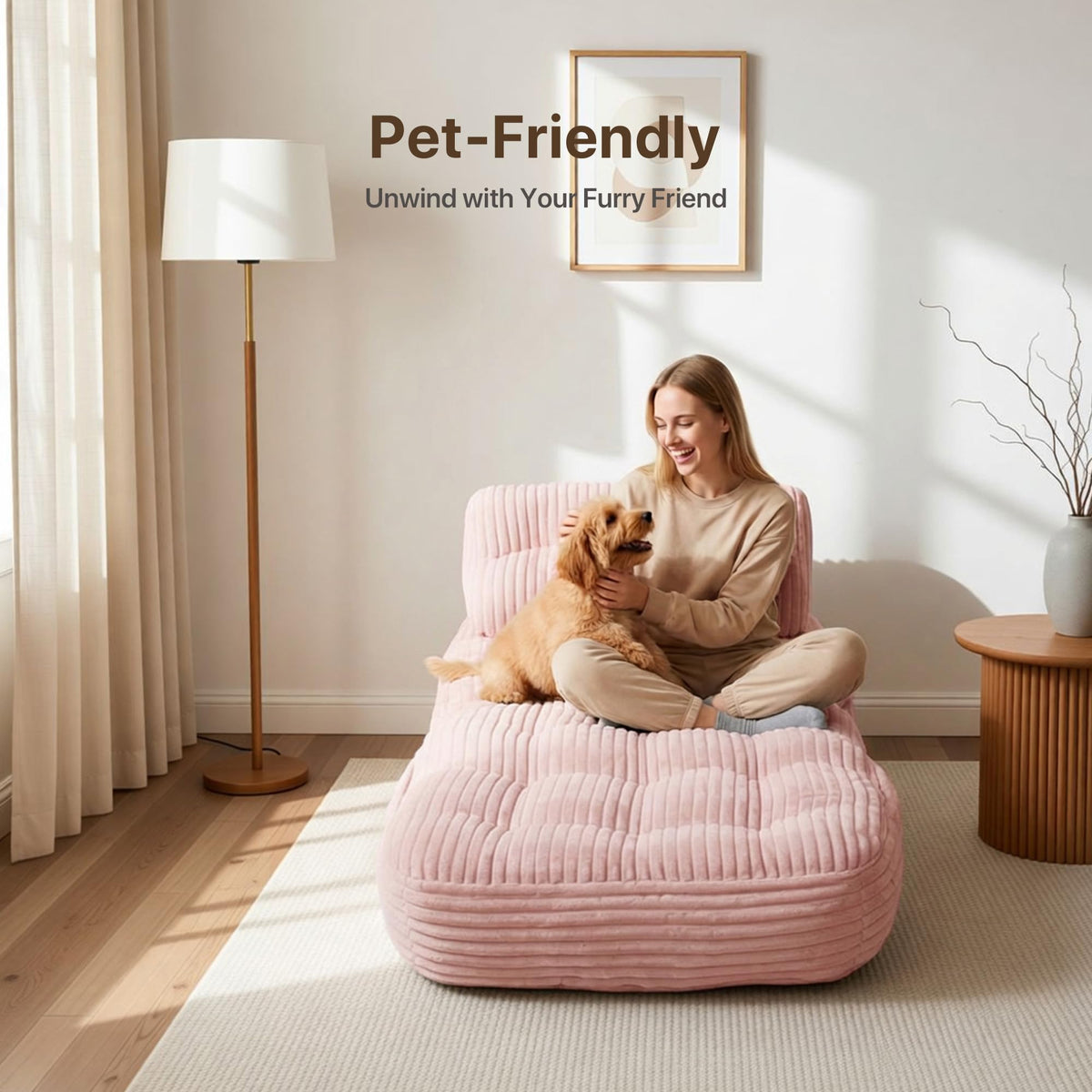 Pink Folding Sofa Bed A875390