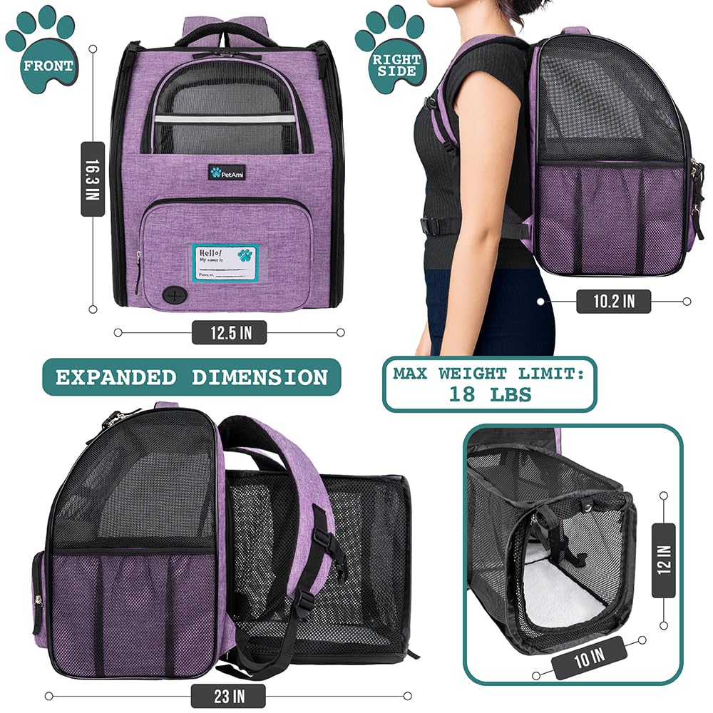 Expandable Dog Cat Backpack Carrier G7525