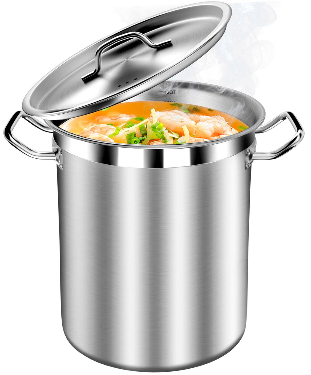 40 Quart Stainless Steel Stockpot with Lid G982877