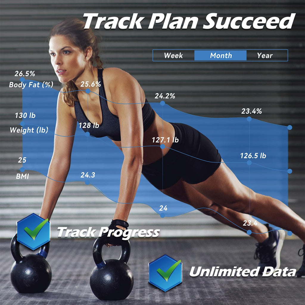 Smart Weight Scale with BMI Body Fat Muscle Mass X7178