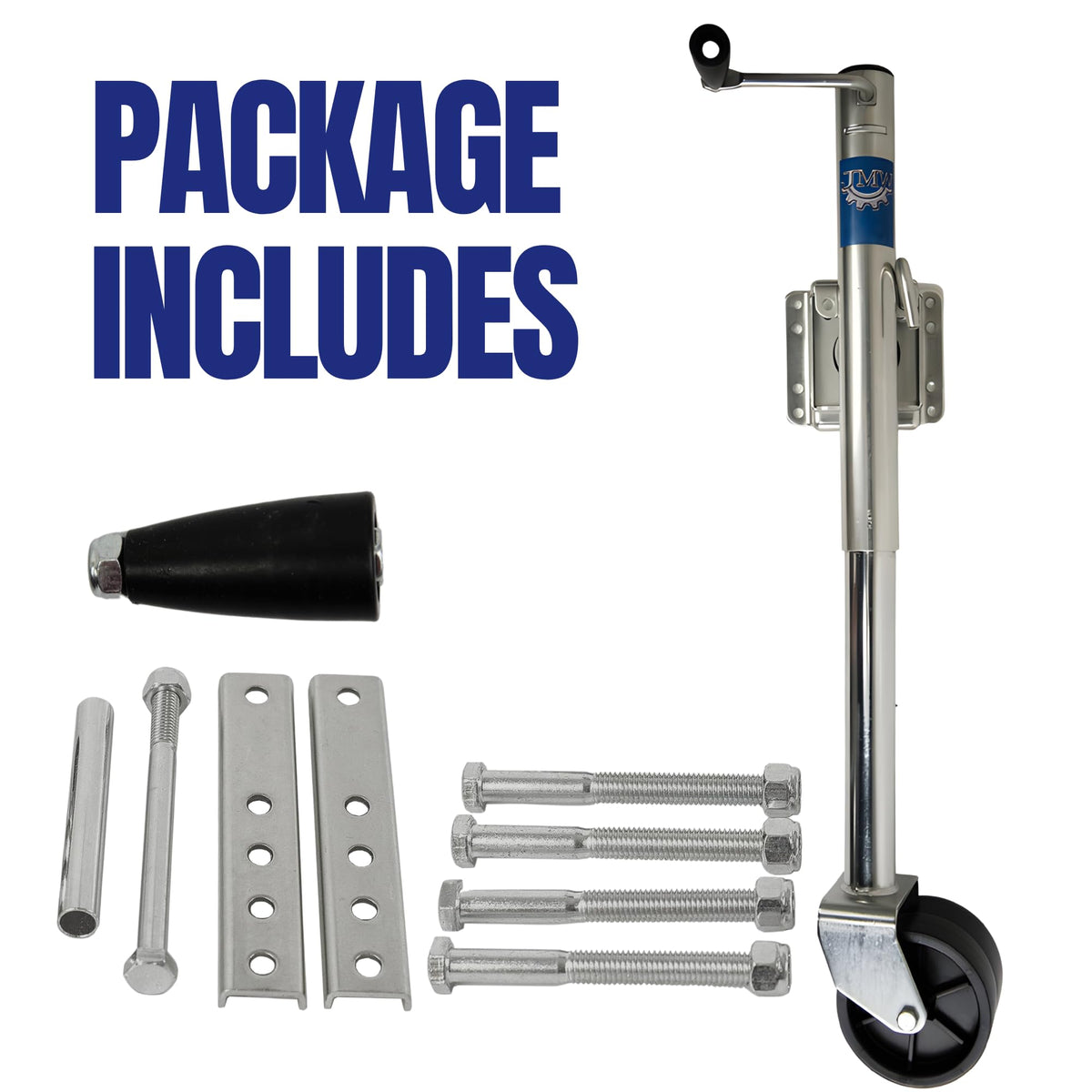 2000lbs Trailer Jack with Double Wheel U81557