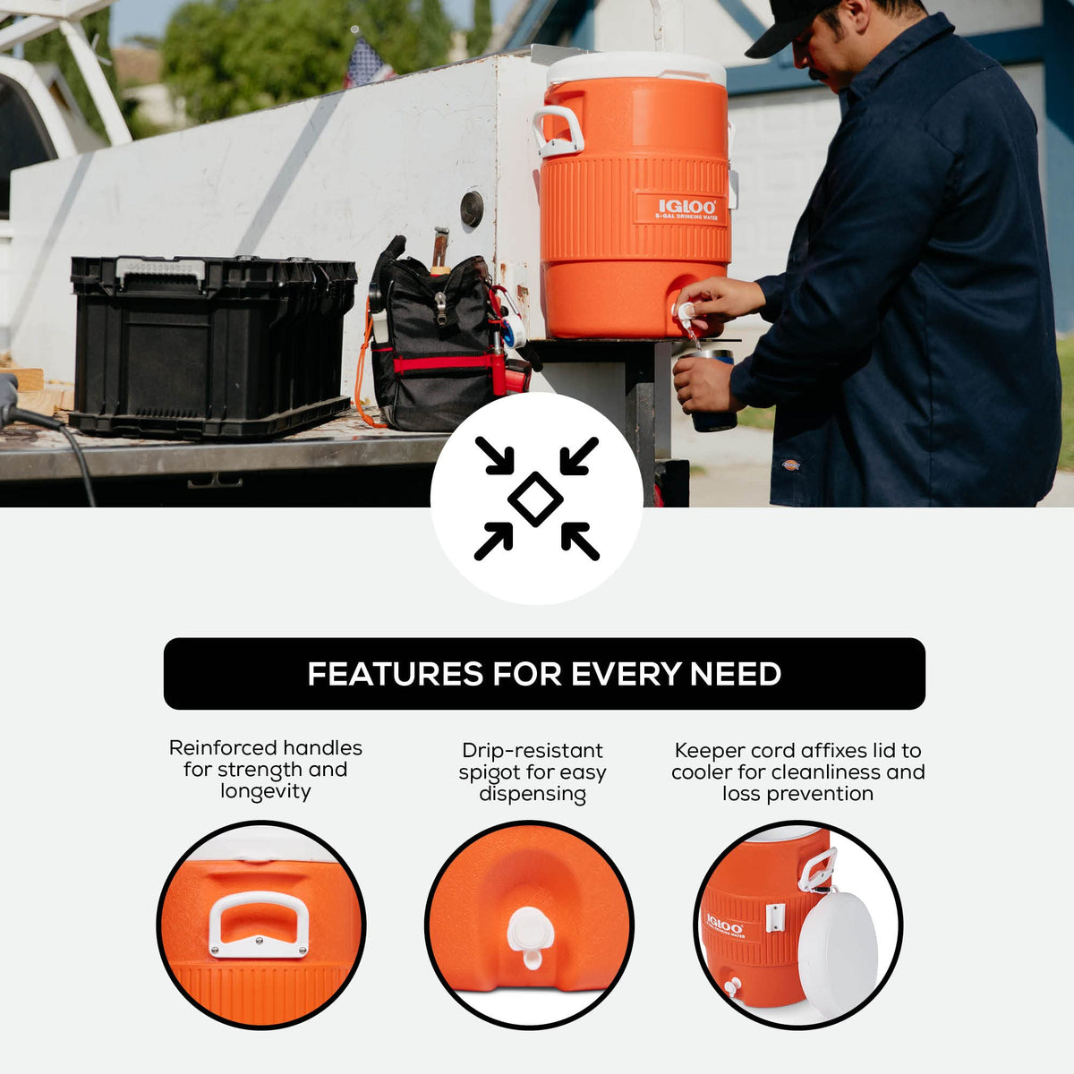 5 Gallon Insulated Portable Beverage Dispenser K408