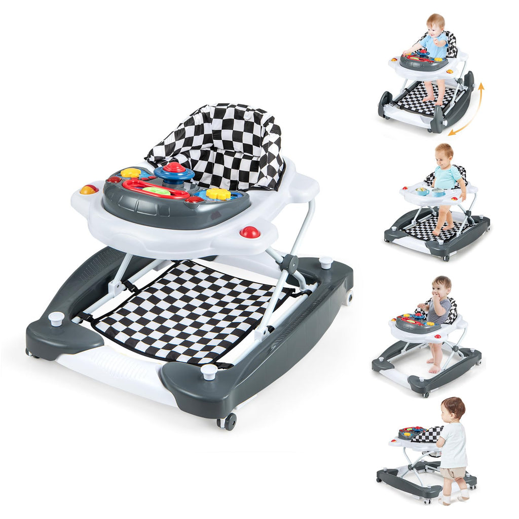 Foldable Adjustable Baby Walker with Wheels K3136