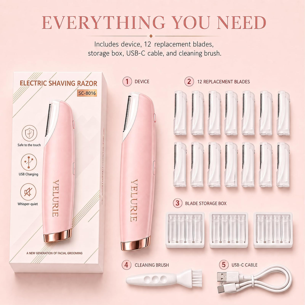 Pink Dermaplane Razor D586636
