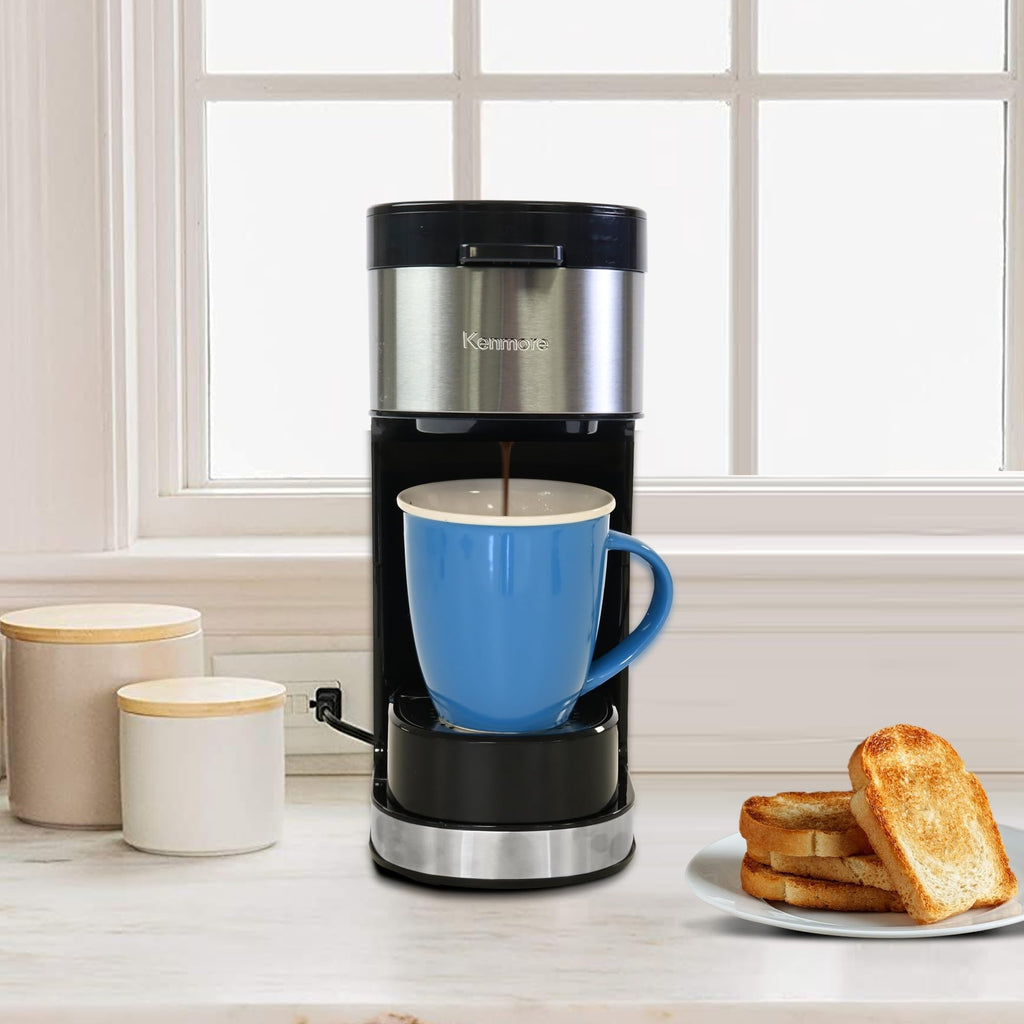 Single Serve Coffee Maker 6–12 Oz Black F1028