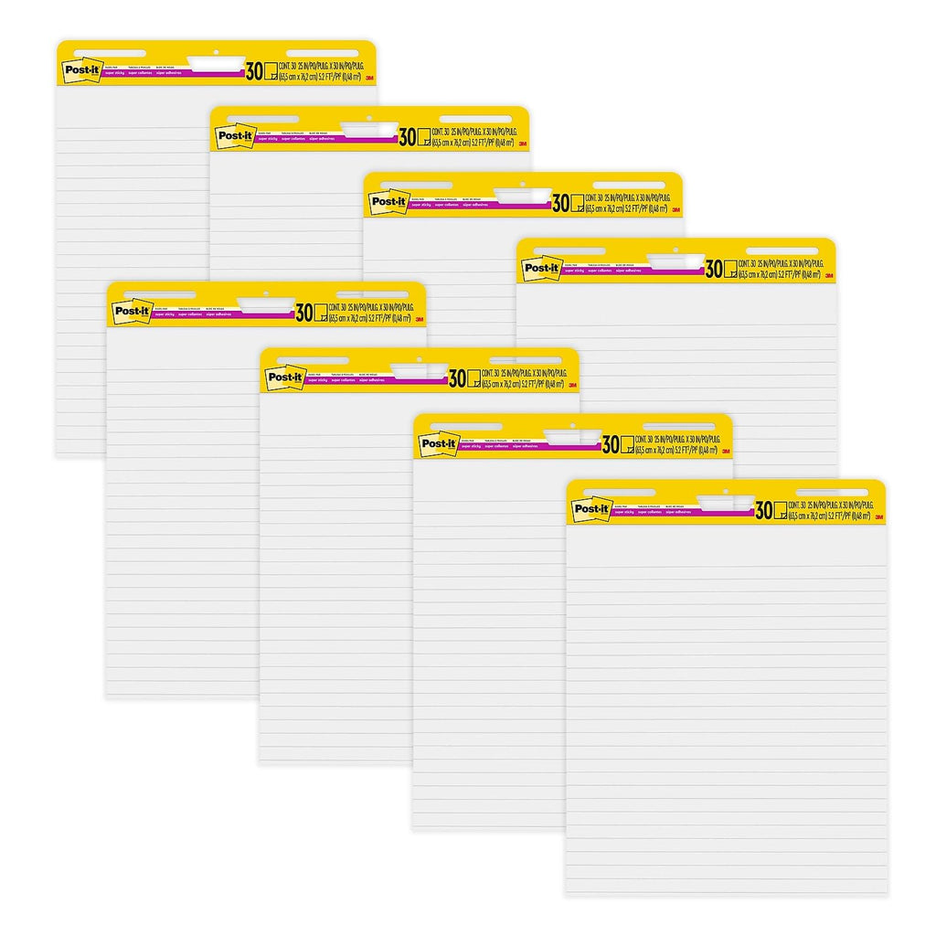 Lined Wall Easel Pad 25" x 30" 8 Pads/Pack O795