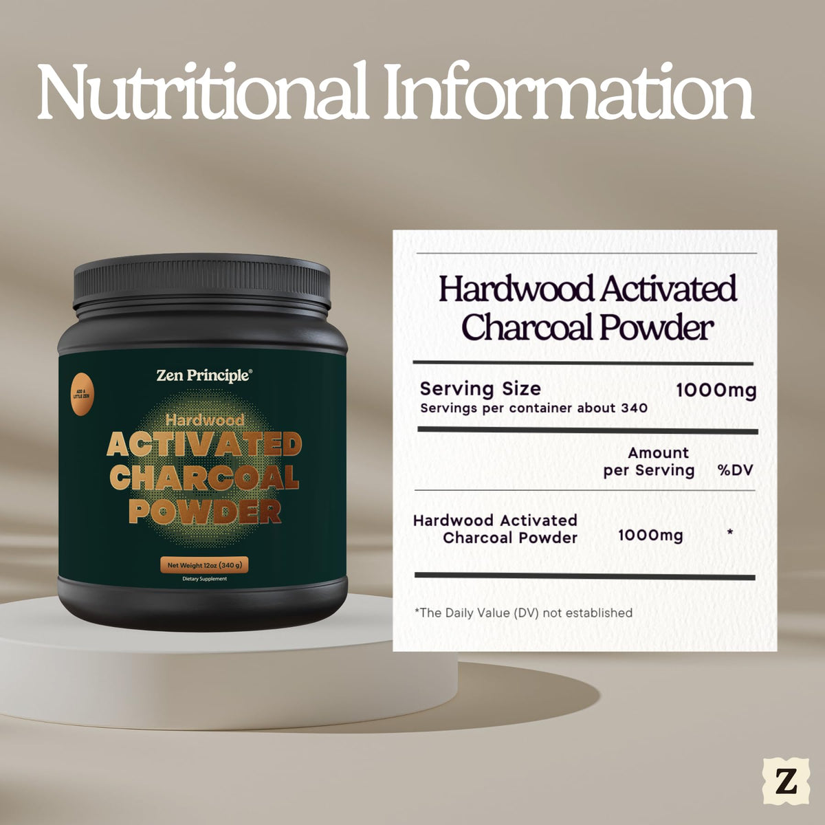 Activated Charcoal Powder 12 oz O798