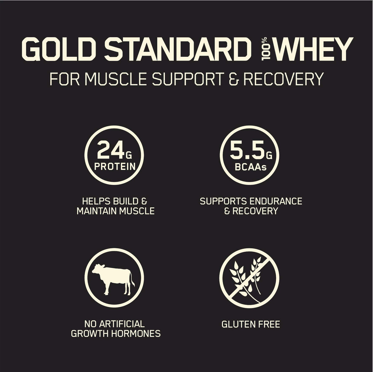 Whey Protein Powder French Vanilla 5 Pound N651162