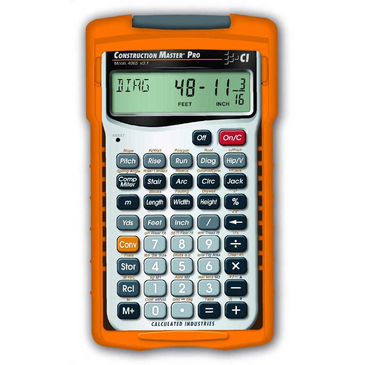 Construction Calculator + Architect Triangular Scale U158