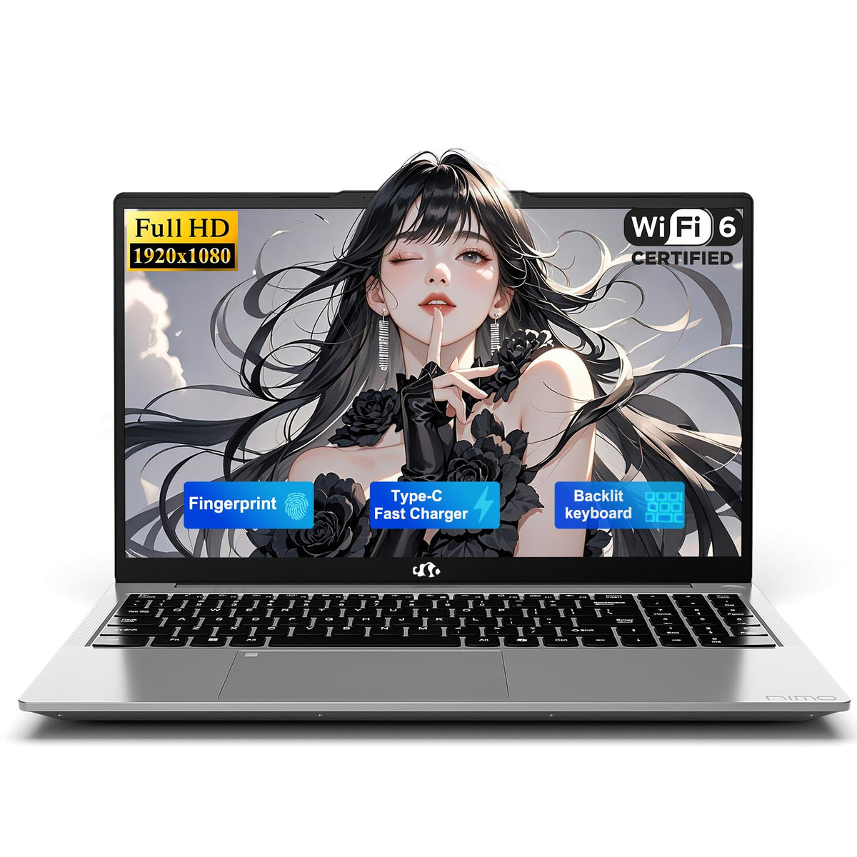 15.6" IPS FHD Laptop 8GB RAM 256GB SSD Z432680