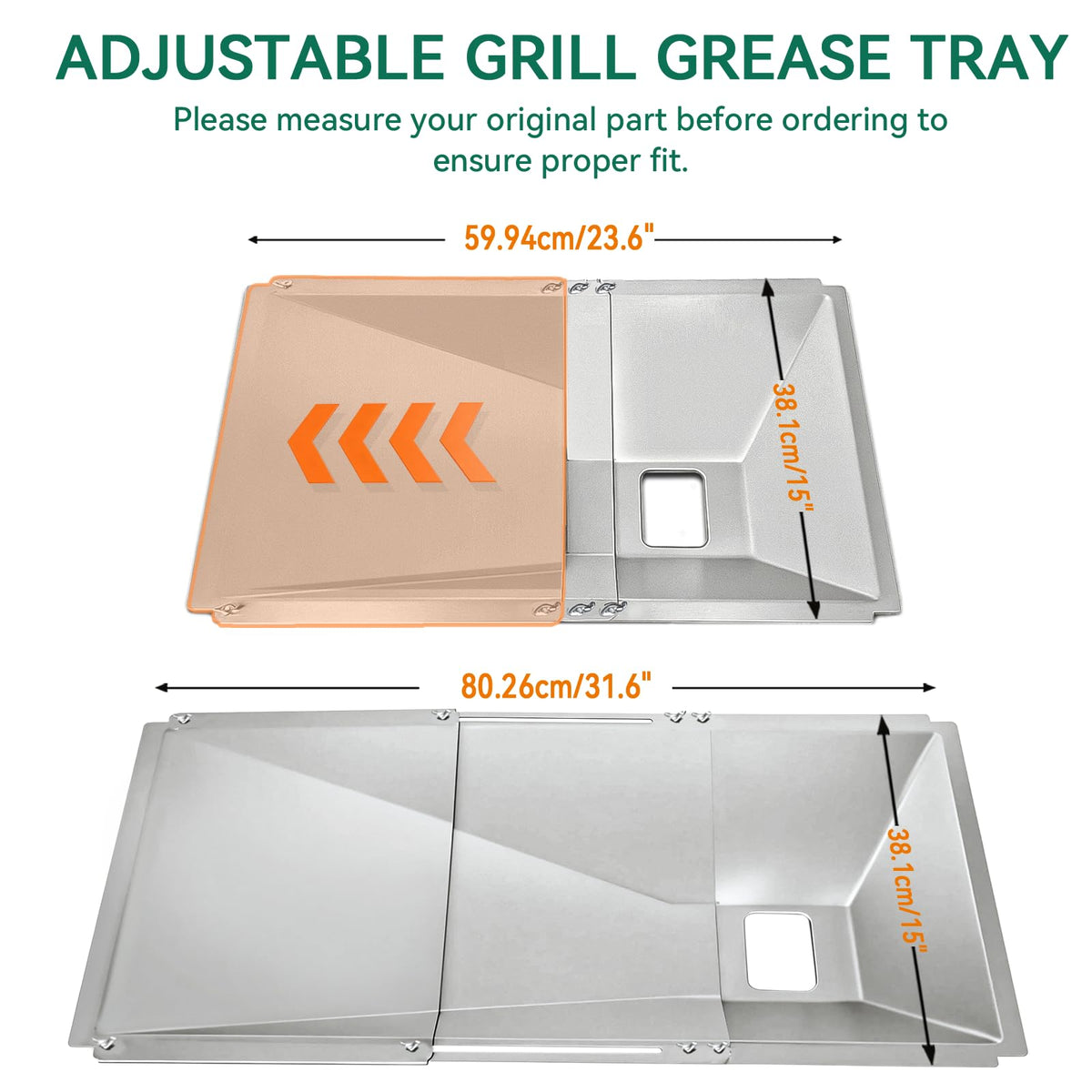 Universal Grease Tray with Catch Pan O37538