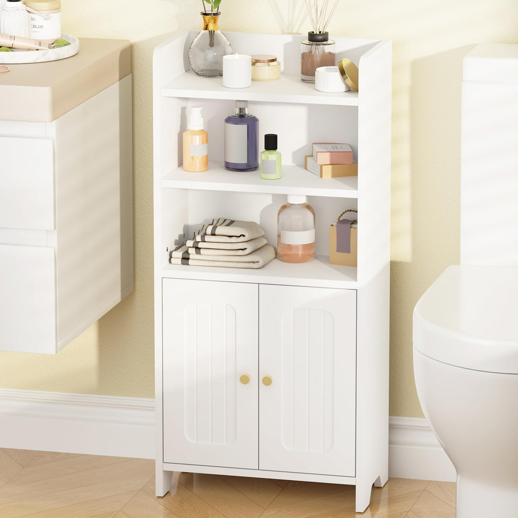 White 2 Door Bathroom Storage Cabinet R7076