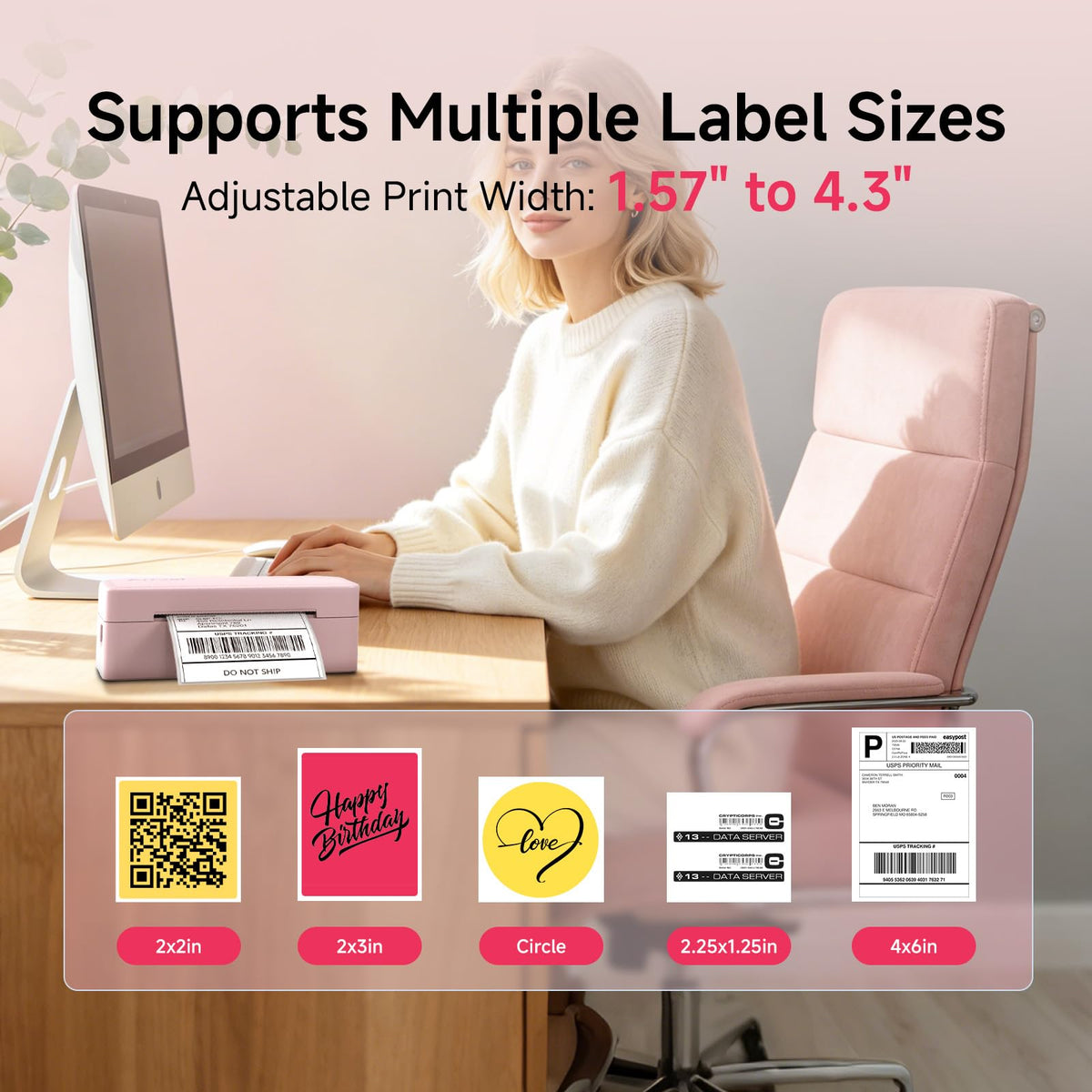 Bluetooth Thermal Label Printer U722108