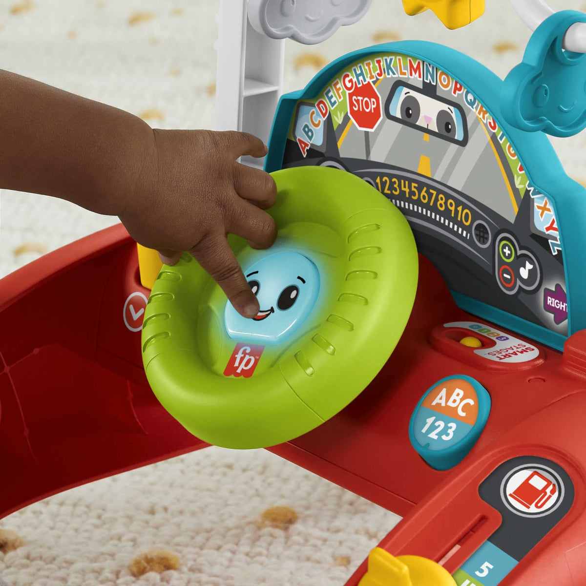 2-Sided Steady Speed Baby Walker with Learning Songs and Sounds N313489