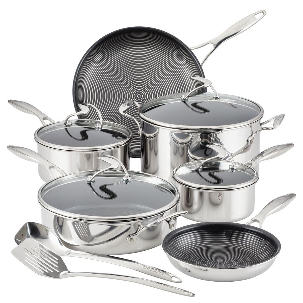 Stainless Steel Nonstick 12 Piece Cookware Set P1278