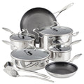 Stainless Steel Nonstick 12 Piece Cookware Set P1278