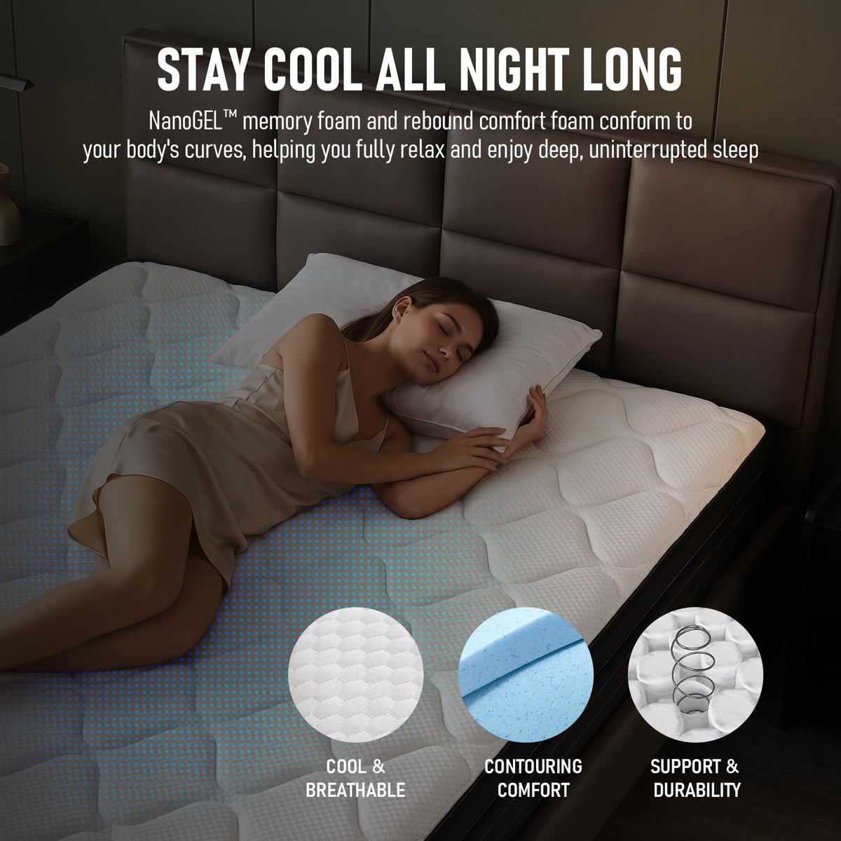 12 inch Hybrid Mattress J877