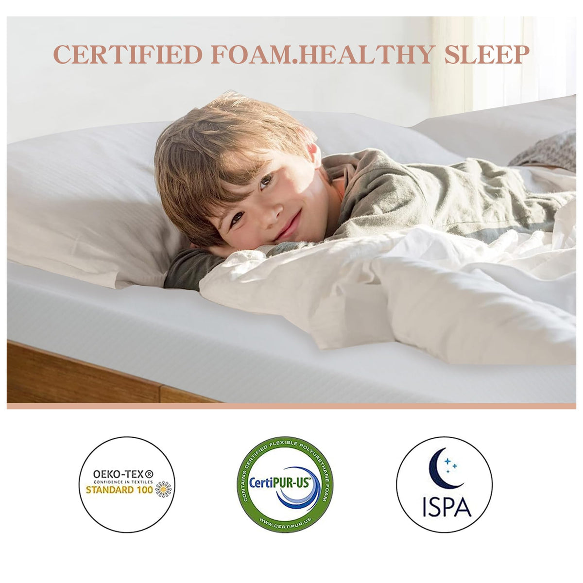5 Inch Medium Firm Gel Memory Foam Twin Mattress J1955