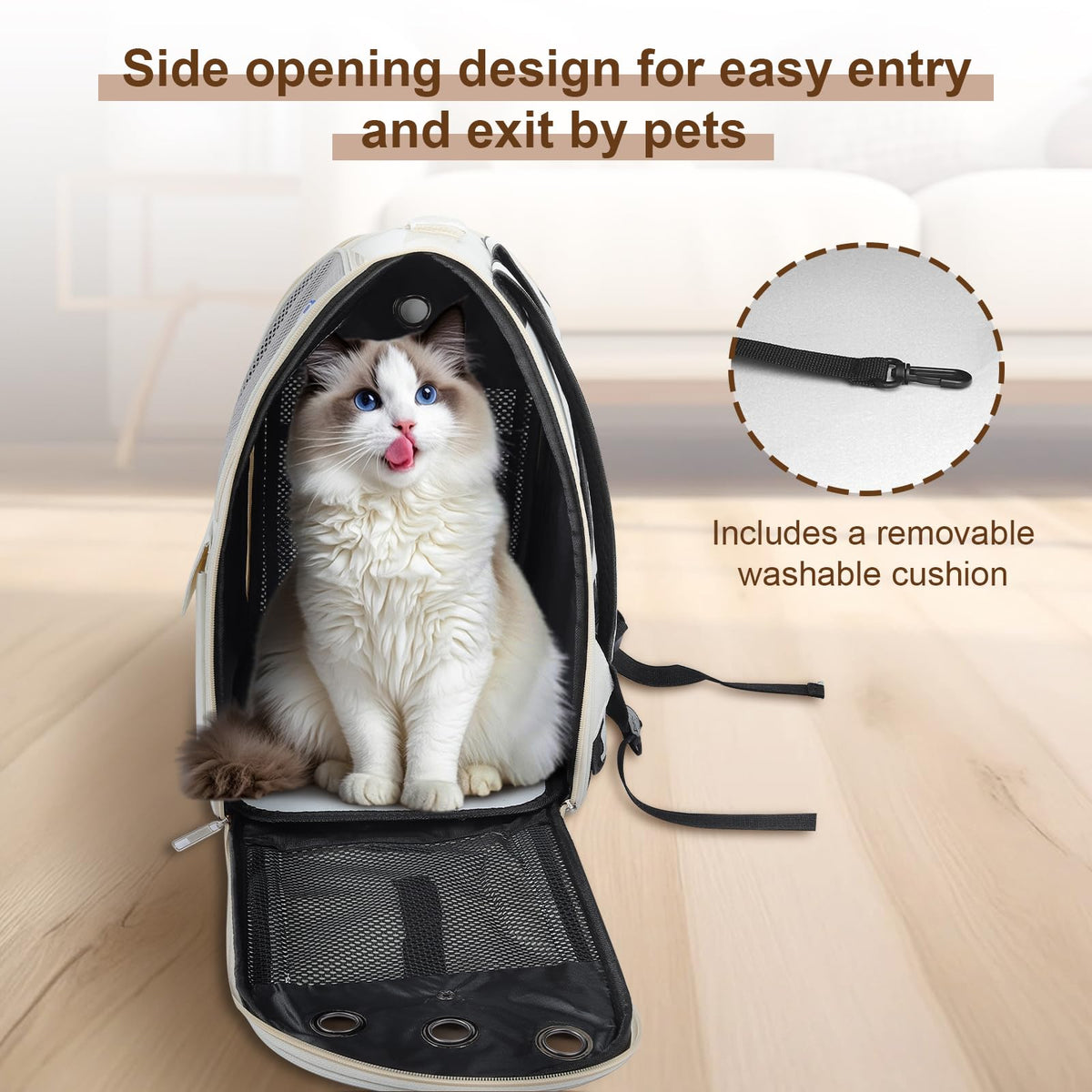 Ventilated Breathable Mesh Cat Carrier Backpack Z751