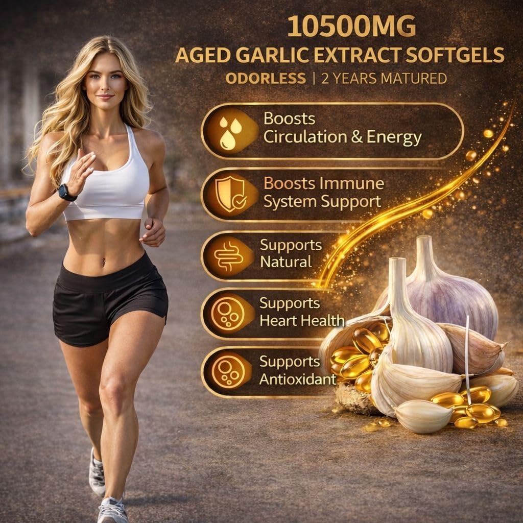 Aged Garlic Extract with Magnesium Chromium B1 & B9 300 Capsules B933653