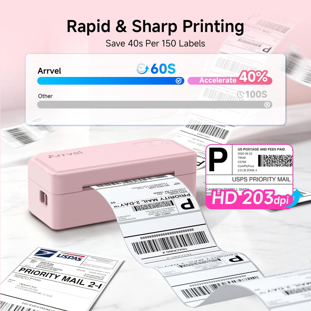 Bluetooth Thermal Label Printer U722108