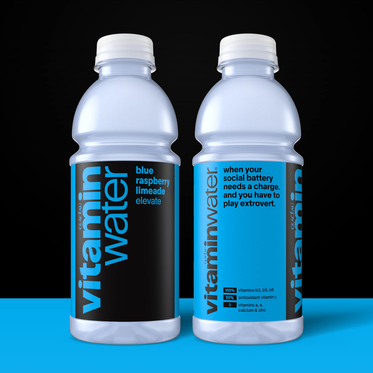 Blue Raspberry Limeade Nutrient Enhanced Water Beverage 20 oz 12 pack W653