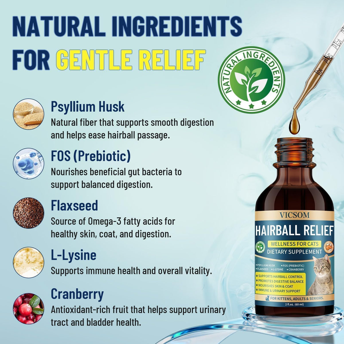 Cat Hairball Remedy Drops 2 Fl Oz S386444