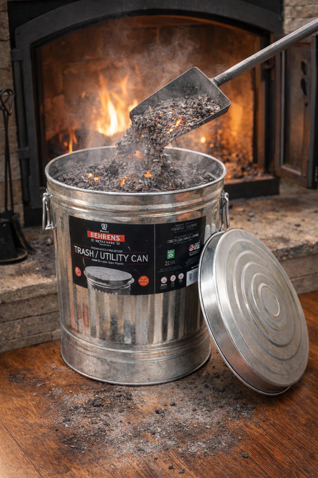 6 Gallon Galvanized Trash Can H296746