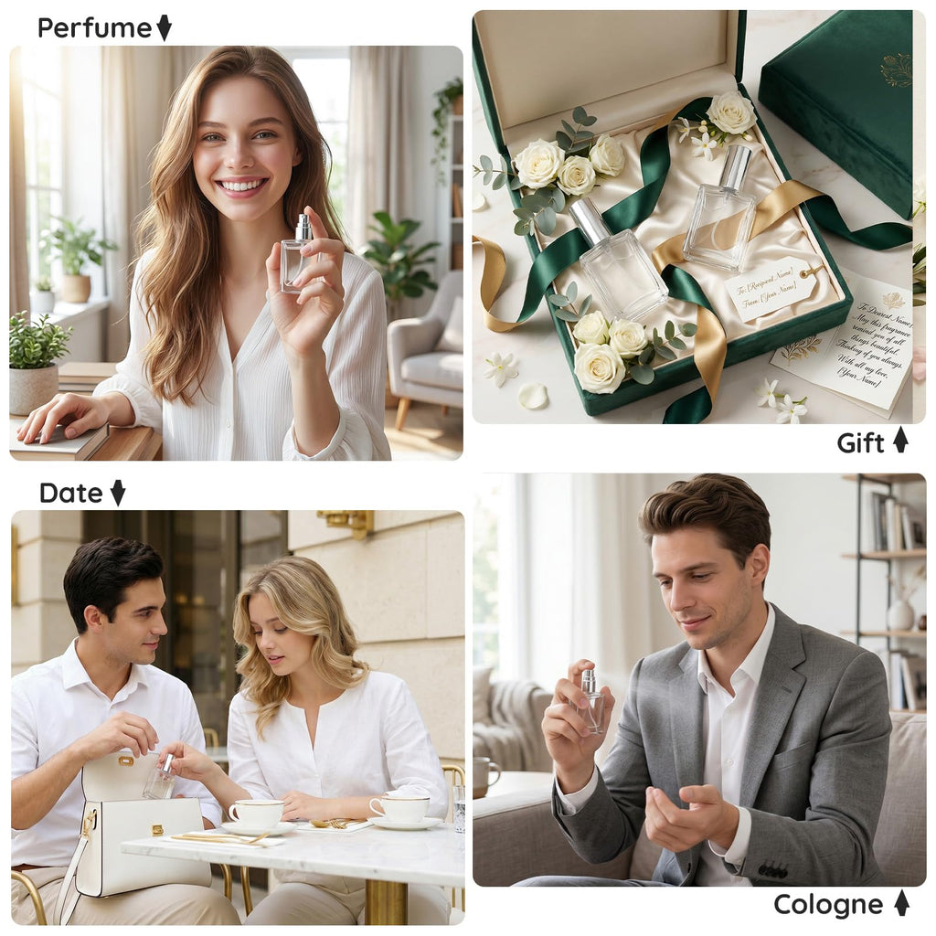0.5oz 10pcs Glass Perfume Spray Bottle Refillable R1327