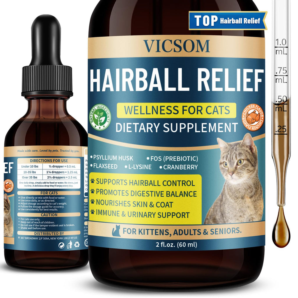 Cat Hairball Remedy Drops 2 Fl Oz S386444