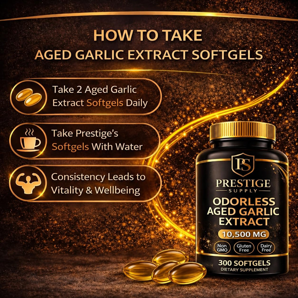 Aged Garlic Extract with Magnesium Chromium B1 & B9 300 Capsules B933653