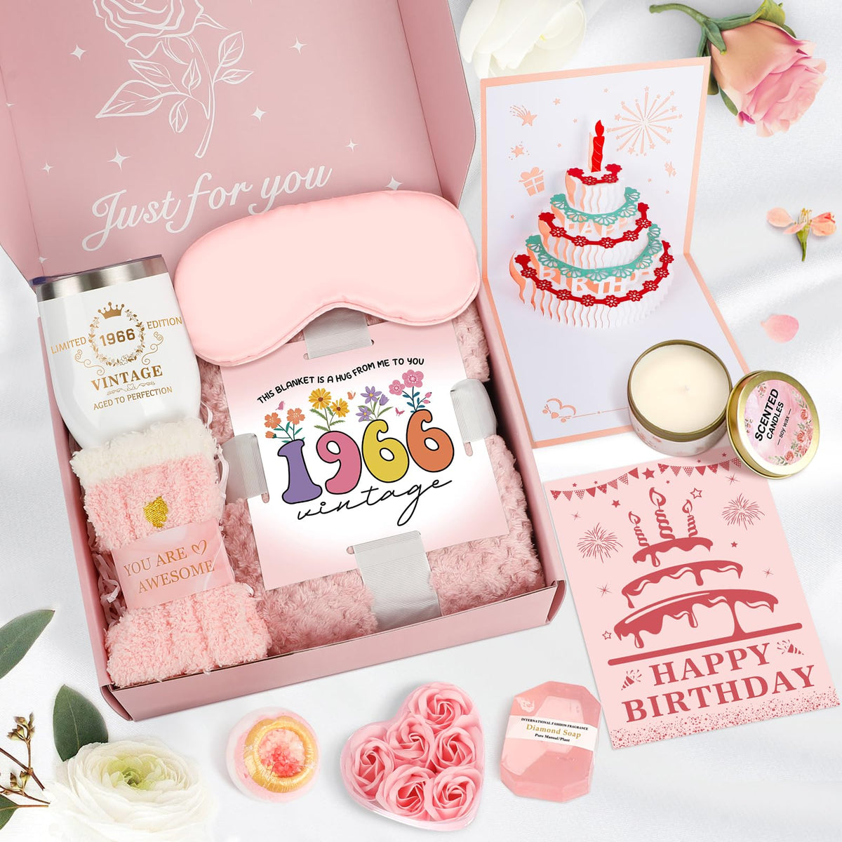 Spa Gift Basket with Blanket C168201