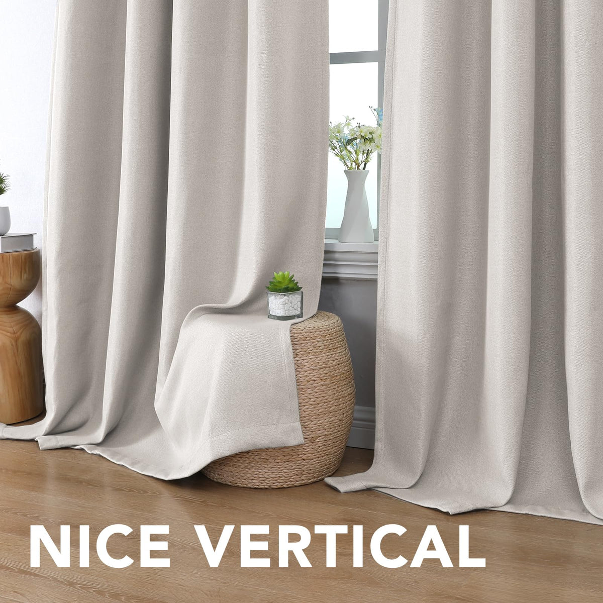 Polyester Room Darkening Blackout Curtain 100 x 84 Inches U4154