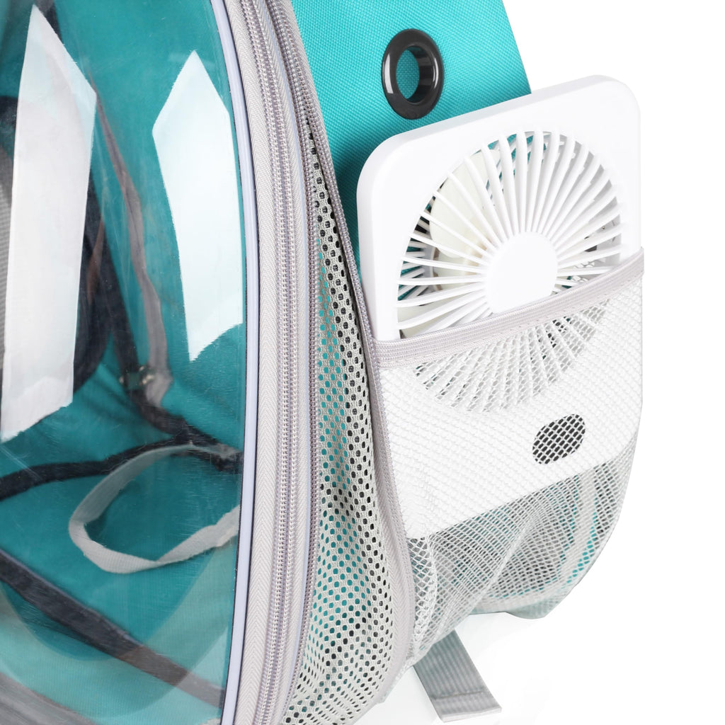 Expandable Cat Backpack with Mini Fan K717992