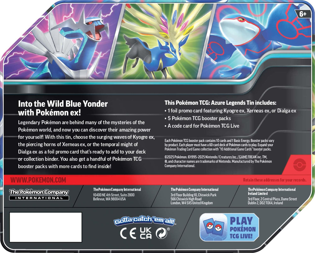 Pokemon TCG 5 Packs Tin N3869