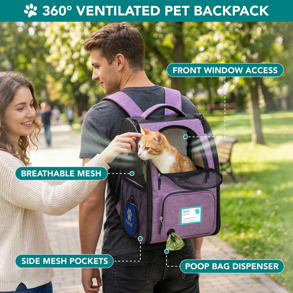 Expandable Dog Cat Backpack Carrier G7525